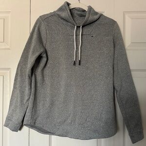 Vineyard Vines Grey High Neck Pullover Sweatshirt